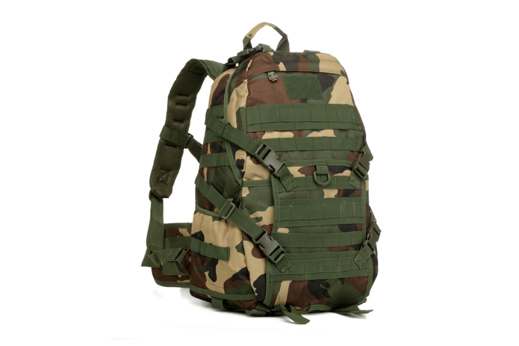 Camouflage canvas backpack - fabrics for bags