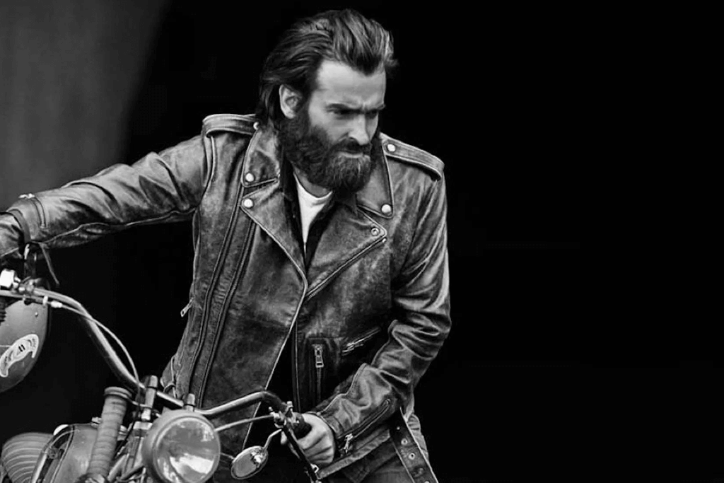 Rider wearing a heavy-duty jacket - fabrics for jackets and country wear