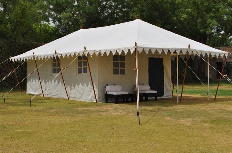 Canvas tents made from A K Industrial Fabrics canvas