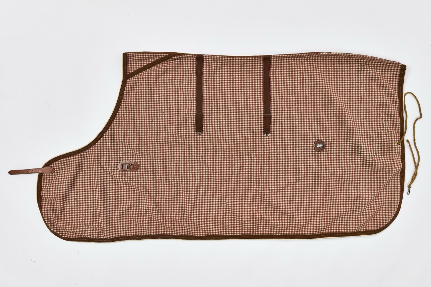 Fabric horse rug used as an animal cover