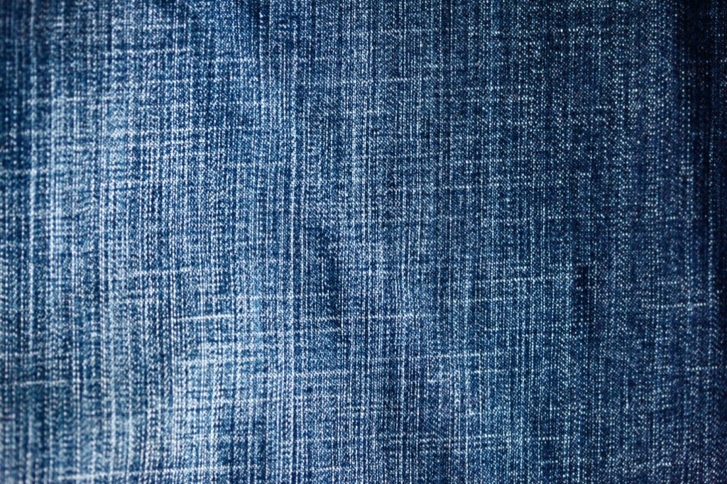 Solid-dyed indigo canvas fabric texture