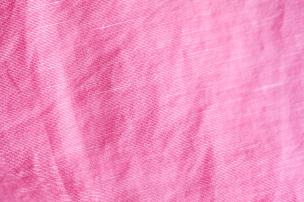 Close-up of woven poly-cotton blend canvas fabric